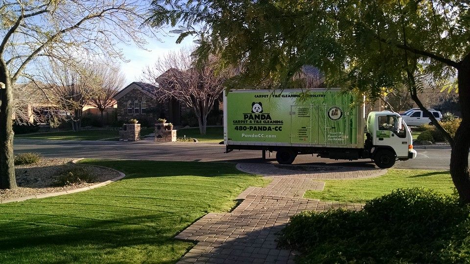 The PANDA Carpet and Tile Cleaning van